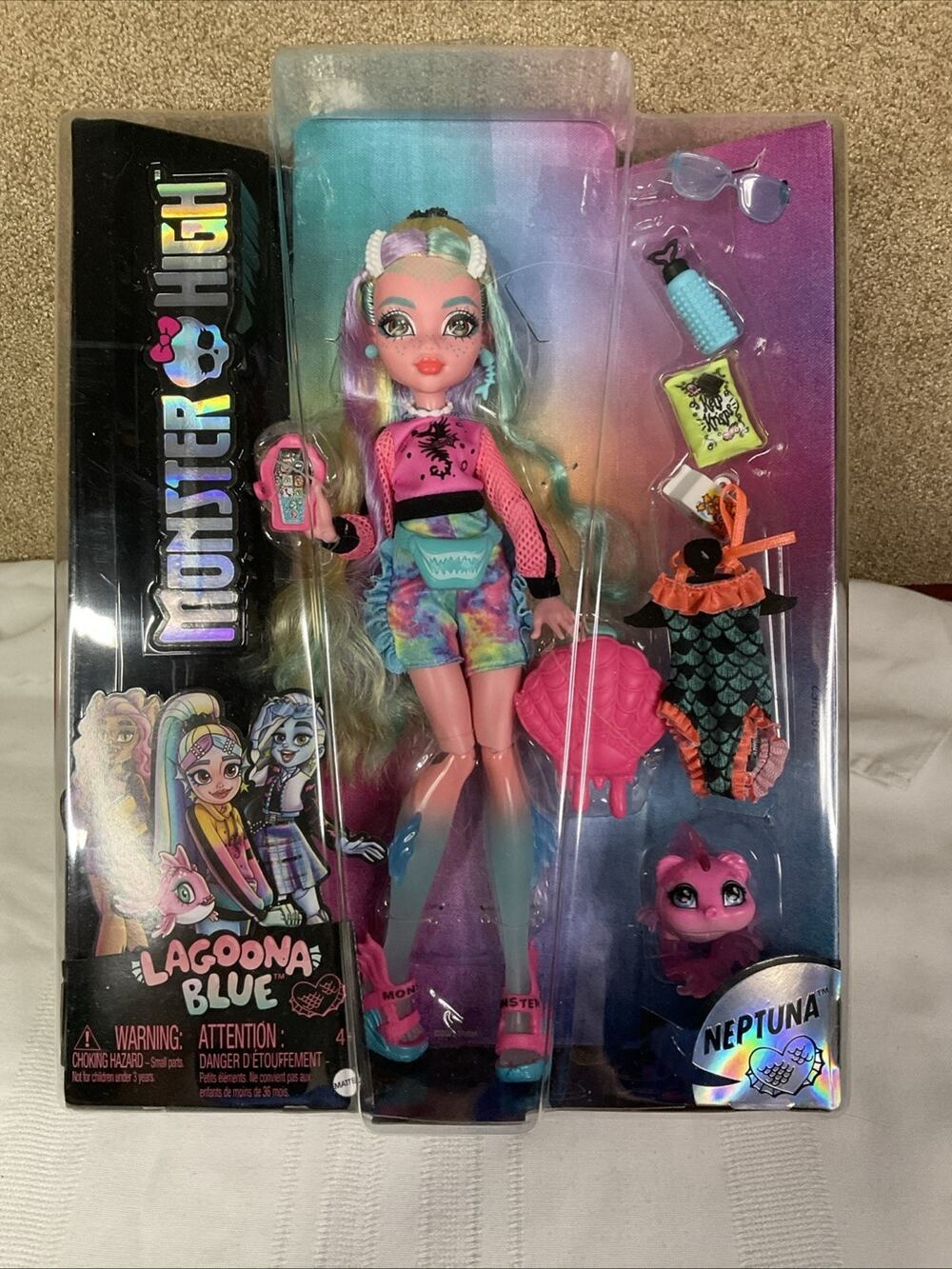 NEW NIB Monster High Lagoona Blue & Neptuna Fashion Doll G3 2022